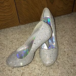 Silver heels